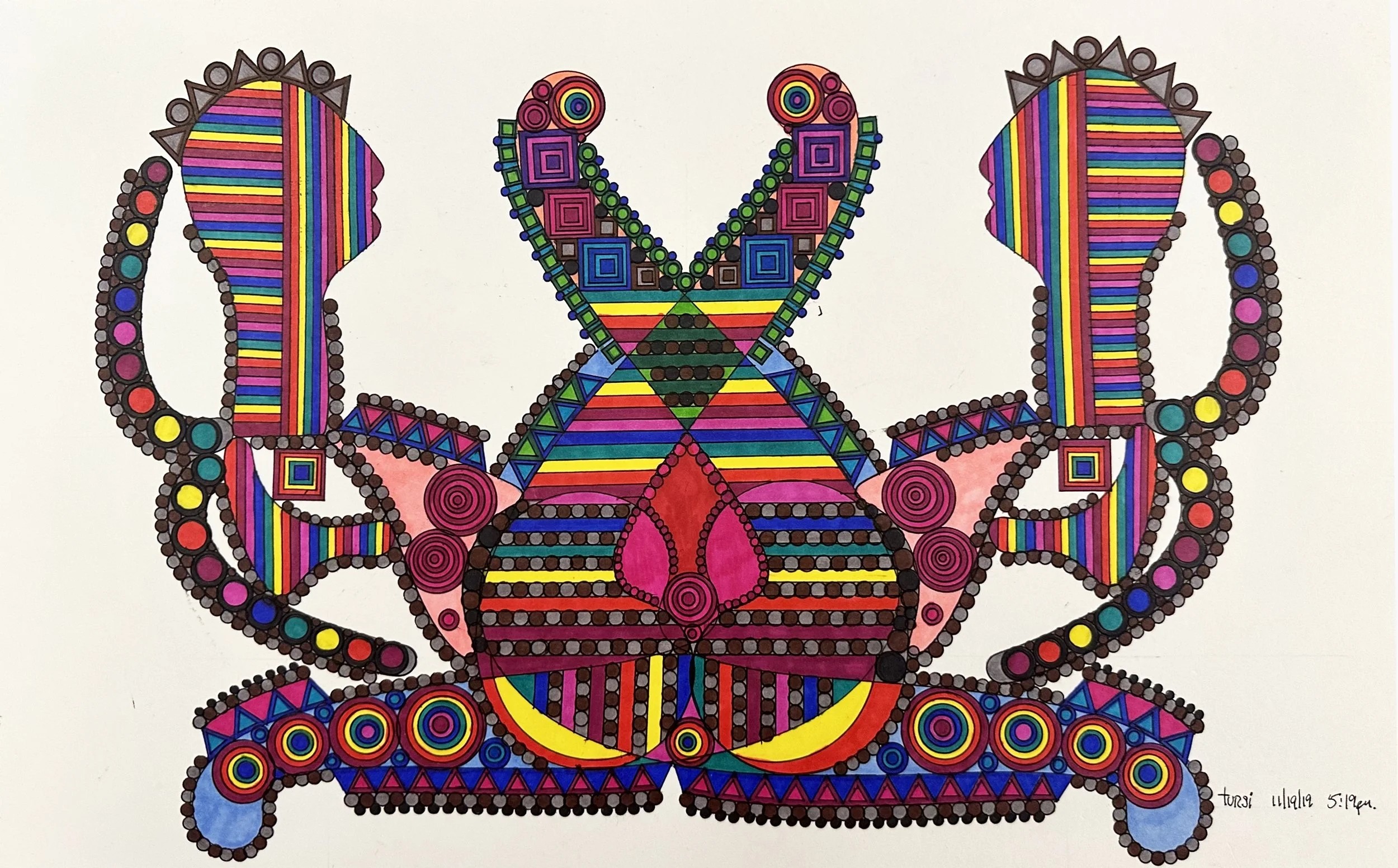 A color drawing by John Tursi